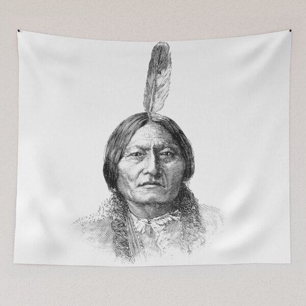 Item preview, Sitting Bull portrait designed and sold by Historyforyou.