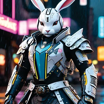 Artwork thumbnail, Cyberpunk Rabbit 4 by Decyo
