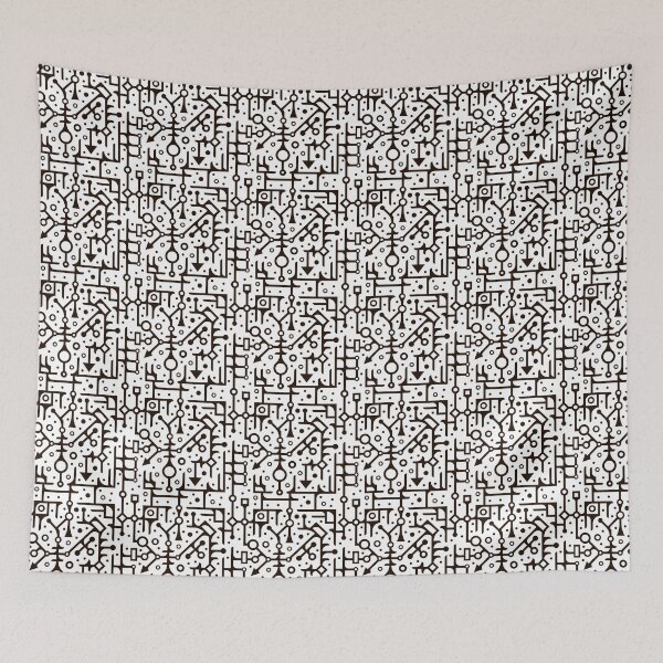 Item preview, African pattern on a white.  designed and sold by Leberks.