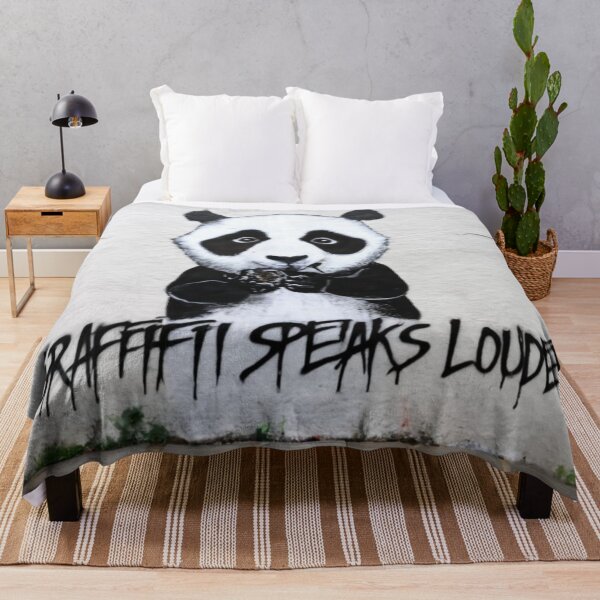 Item preview, Panda Stencil Graffiti designed and sold by Bomax121.