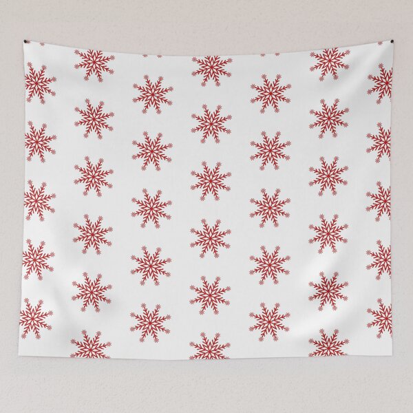 Item preview, Red snowflake white background  designed and sold by Bojana92.