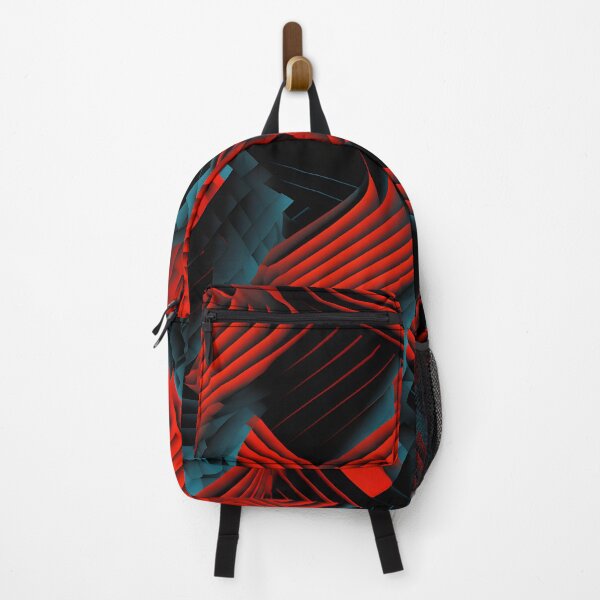 Item preview, Crimson Surge: ondas abstractas rojas y negras designed and sold by VectorPlace.