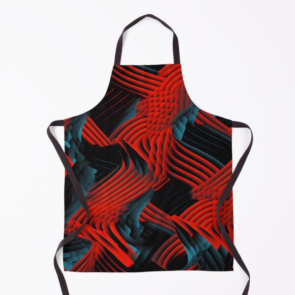 Item preview, Crimson Surge: Red and Black Abstract Ripples designed and sold by VectorPlace.