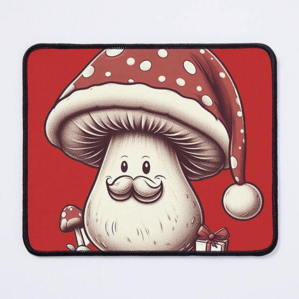 Item preview, Santa Claus Mushroom with Santa Hat Christmas Santa Claus Funny Cute Christmas Art Nature| Merry Christmas! designed and sold by FestivePalette.