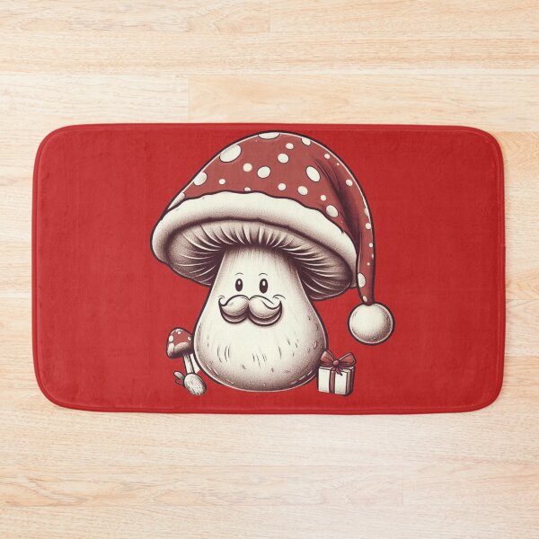 Item preview, Santa Claus Mushroom with Santa Hat Christmas Santa Claus Funny Cute Christmas Art Nature| Merry Christmas! designed and sold by FestivePalette.