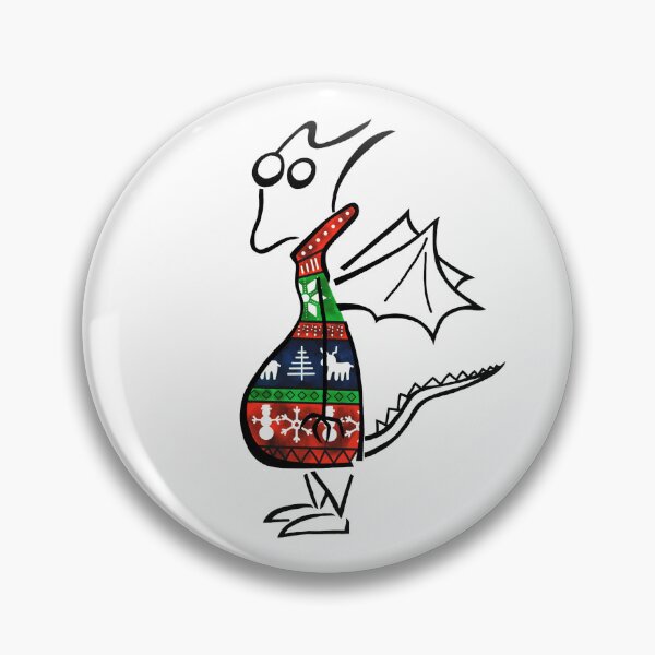 Artikelvorschau, Weihnachtsdrache entworfen und verkauft von GabiDoodles.