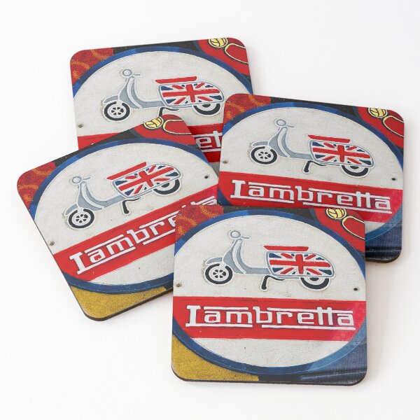 Item preview, vintage Lambretta advertising signs designed and sold by RoyalTarget.