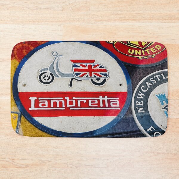 Item preview, vintage Lambretta advertising signs designed and sold by RoyalTarget.