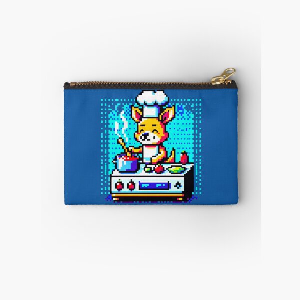 Artikelvorschau, Gourmet-Känguru: 8-Bit-Pixel-Kulinarikmeister entworfen und verkauft von PixelPunkster.