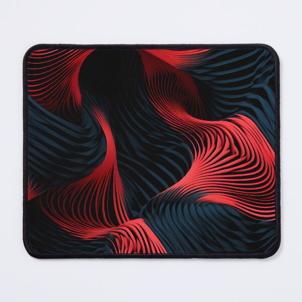 Item preview, Vortex Elegance: Red and Black Abstract Swirls designed and sold by VectorPlace.