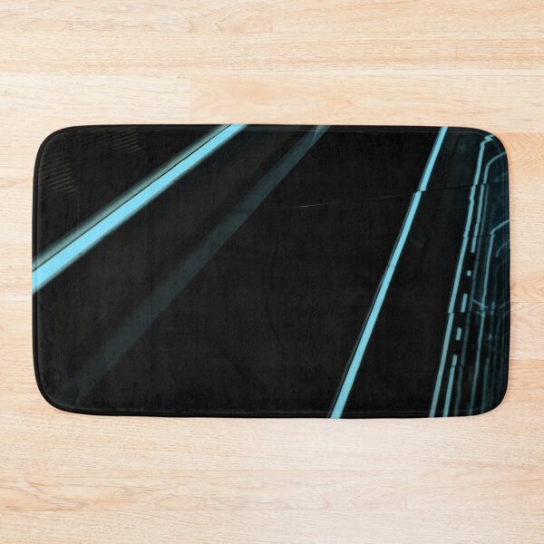 Item preview, Abstract Aqua Blue Escalator Neon Lines 1  designed and sold by Diana van Neck.