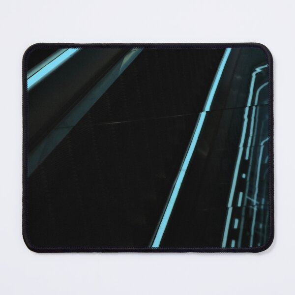 Item preview, Abstract Aqua Blue Escalator Neon Lines 1  designed and sold by Diana van Neck.