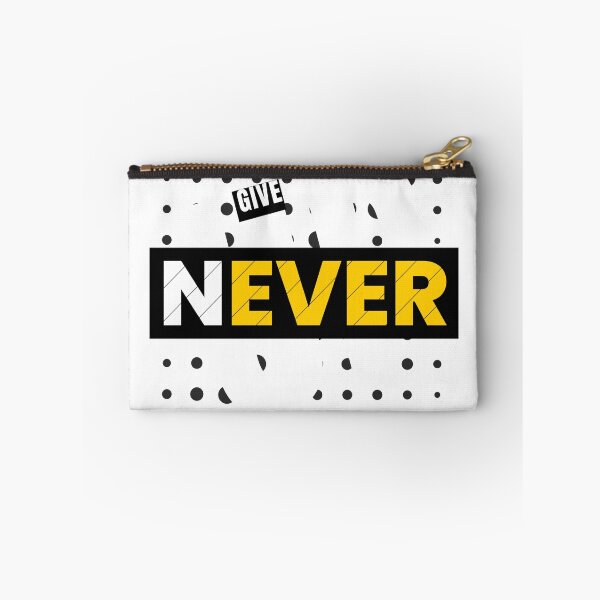 Item preview, give up never t shirt designed and sold by Zizimo.