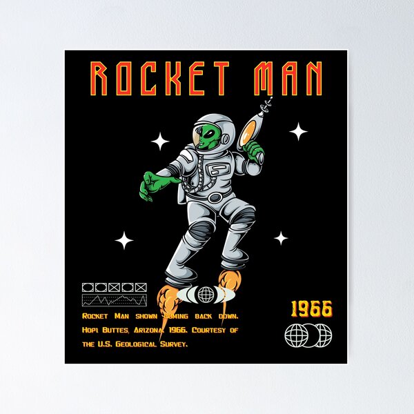 Item preview, rocket man designed and sold by Hemlawit.