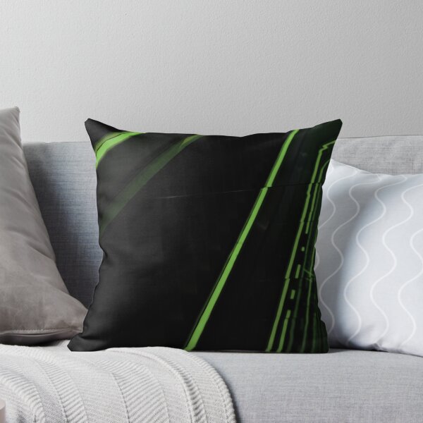 Item preview, Abstract Green Escalator Neon Lines 1  designed and sold by Diana van Neck.
