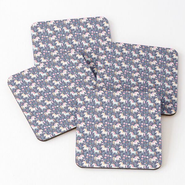 Item preview, a pattern of cute unicorns running around designed and sold by jinbear.