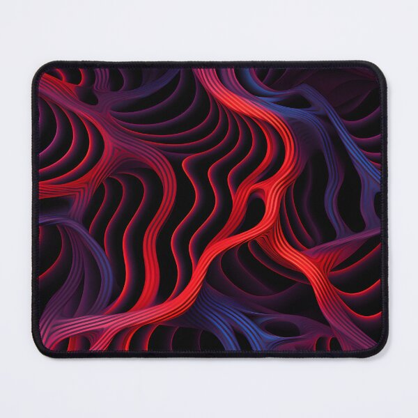 Item preview, Neon Tendrils: Abstract Red and Blue Weaves designed and sold by VectorPlace.