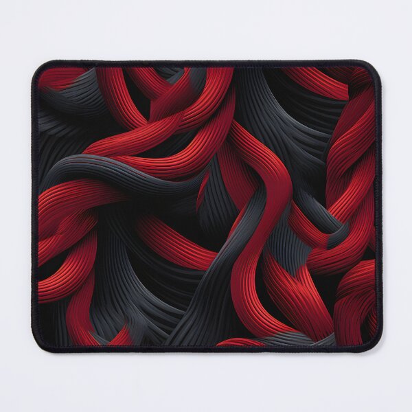 Item preview, Crimson Twists: Abstract Ebony Weaves designed and sold by VectorPlace.