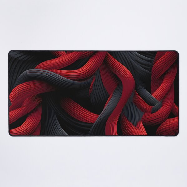 Item preview, Crimson Twists: Abstract Ebony Weaves designed and sold by VectorPlace.