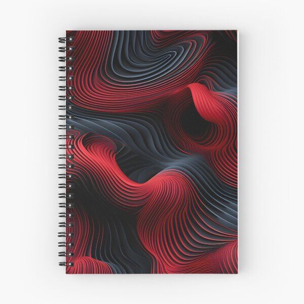Item preview, Velvet Ripples: resumen dinámico en rojo y negro designed and sold by VectorPlace.