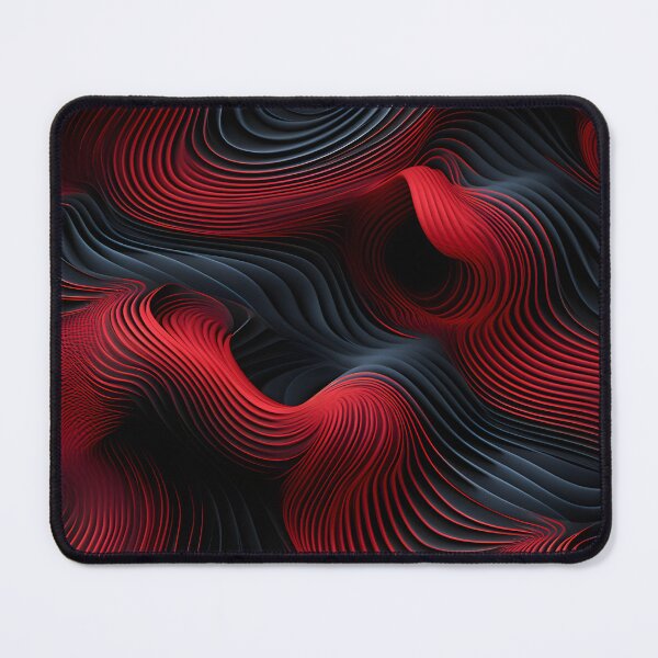 Item preview, Velvet Ripples: Dynamic Red and Black Abstract designed and sold by VectorPlace.