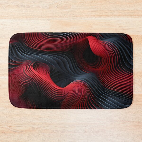 Item preview, Velvet Ripples: Dynamic Red and Black Abstract designed and sold by VectorPlace.