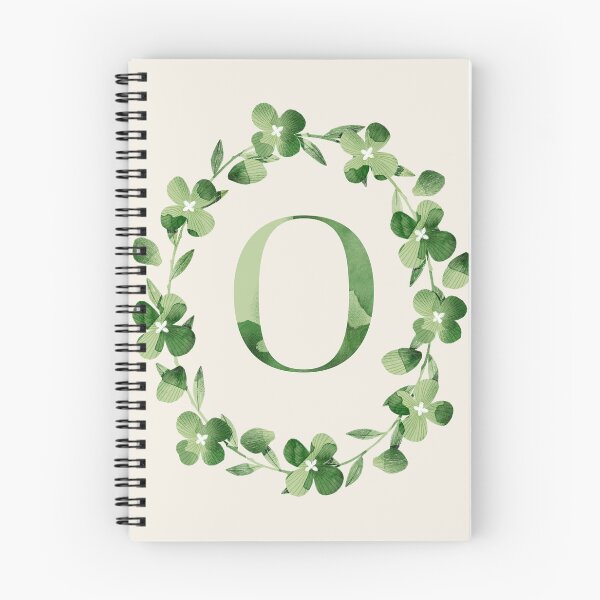 Item preview, Letter O Floral Monogram. Green Hydrangea Flowers Laurel. designed and sold by helga-wigandt.