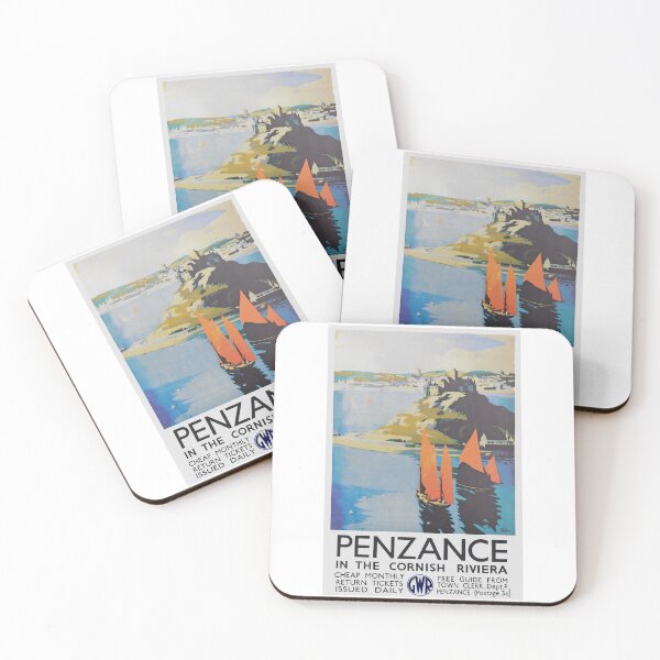 Item preview, Vintage GWR advert for travel to Penzance designed and sold by Random Railways.