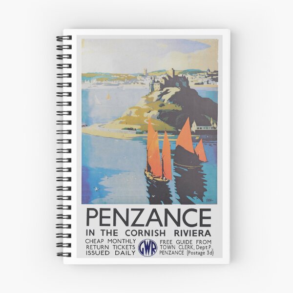 Item preview, Vintage GWR advert for travel to Penzance designed and sold by Random Railways.