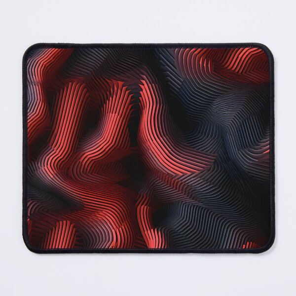 Item preview, Crimson Folds: Abstract Red and Black Layers designed and sold by VectorPlace.