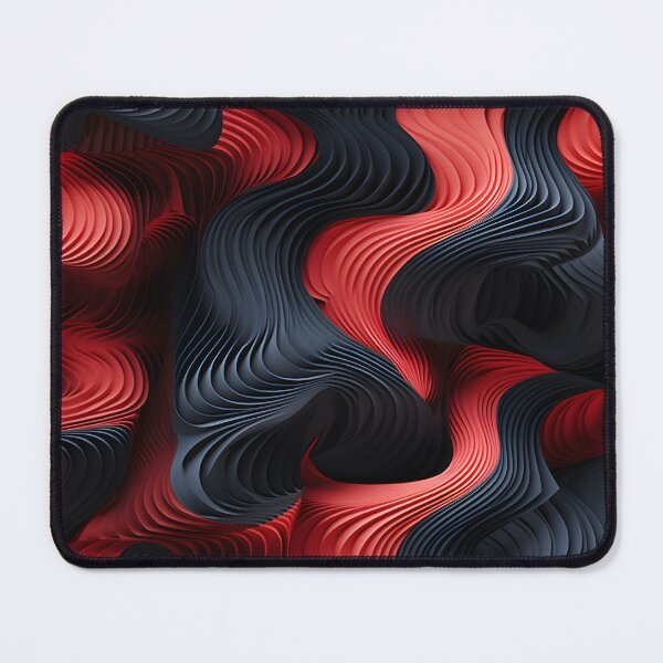 Item preview, Crimson Currents: Abstract Art in Red and Black designed and sold by VectorPlace.
