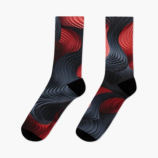 Item preview, Crimson Currents: Abstract Art in Red and Black designed and sold by VectorPlace.