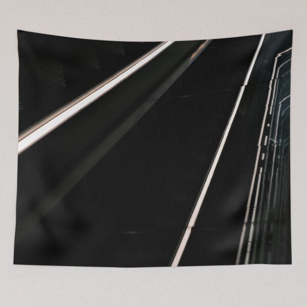 Item preview, Abstract White Escalator Neon Lines 1  designed and sold by Diana van Neck.