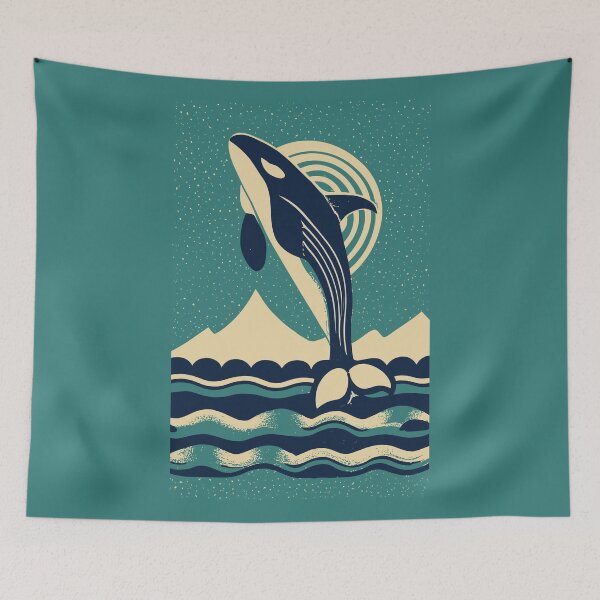 Item preview, Minimalistic Whale Illustration designed and sold by Sketch-Shack.