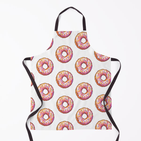 Item preview, Pink Strawberry Donut - Pixel art designed and sold by octoboobs.