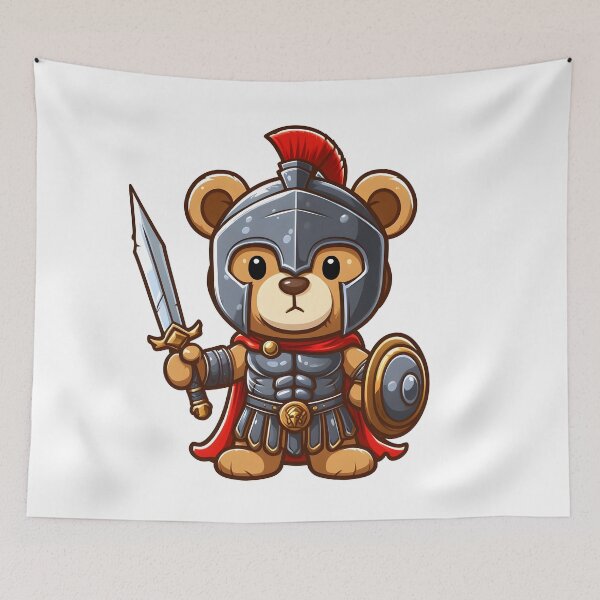 Item preview, Cute Roman Centurion Bear Kawaii designed and sold by TeddybearClub.