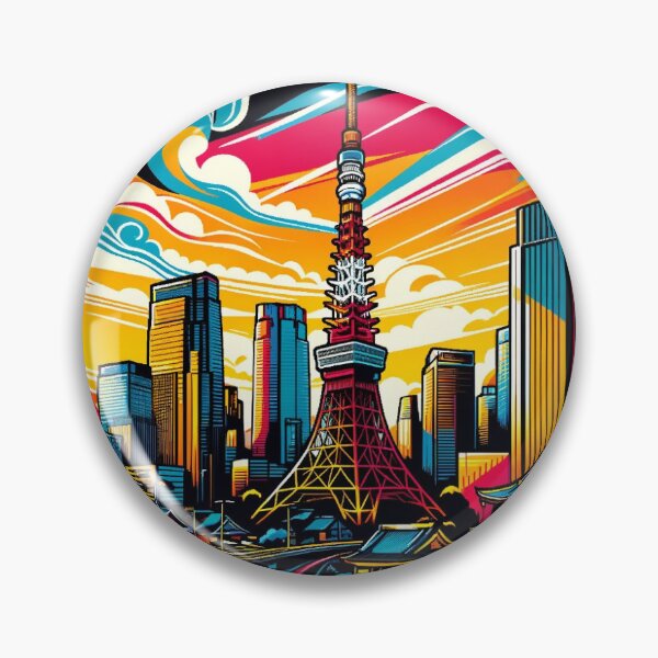 Item preview, Skyline Tokyo Street art designed and sold by Vespear.