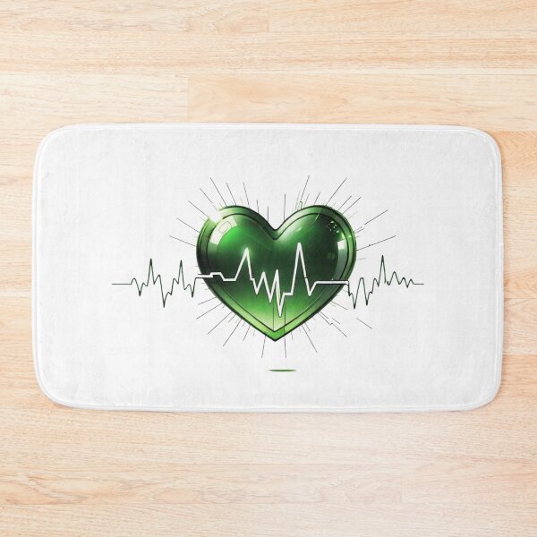 Item preview, Green heart rate pulse designed and sold by teurhparpstudio.