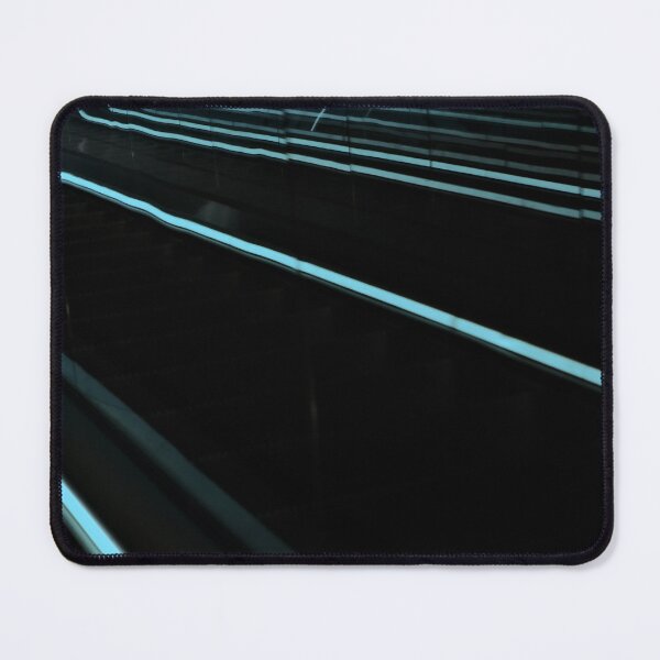 Item preview, Abstract Aqua Blue Escalator Neon Lines 2  designed and sold by Diana van Neck.