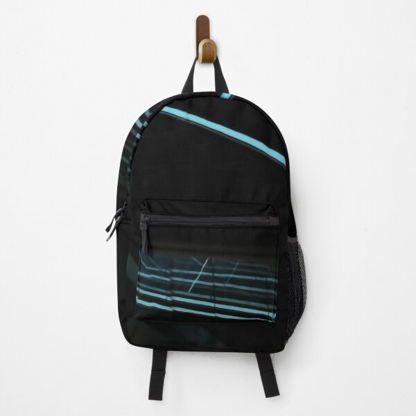 Item preview, Abstract Aqua Blue Escalator Neon Lines 2 designed and sold by Diana van Neck.