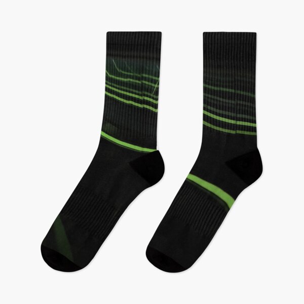 Item preview, Abstract Green Escalator Neon Lines 2  designed and sold by Diana van Neck.