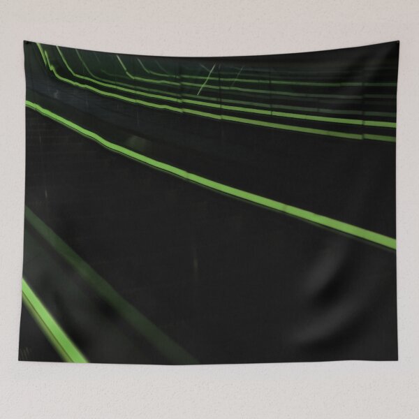 Item preview, Abstract Green Escalator Neon Lines 2  designed and sold by Diana van Neck.
