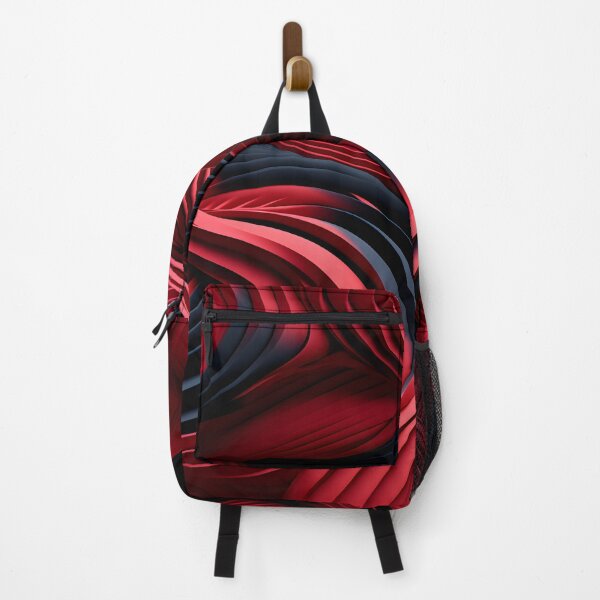 Item preview, Crimson Waves: Abstract Ribbons in Red and Black designed and sold by VectorPlace.
