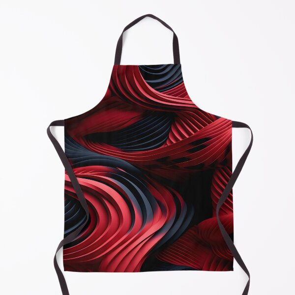 Item preview, Crimson Waves: Abstract Ribbons in Red and Black designed and sold by VectorPlace.