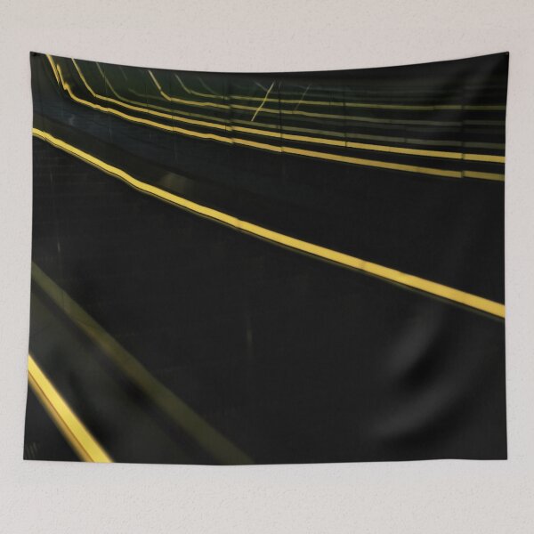 Item preview, Abstract Yellow Escalator Neon Lines 2  designed and sold by Diana van Neck.