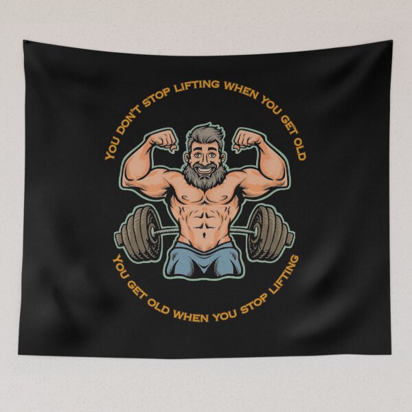 Item preview, You don't stop lifting when you get old designed and sold by MosquitoShirts.
