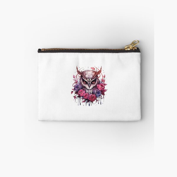 Item preview, Watercolor OxBlood Witch's Owl designed and sold by Mandayartstudio.