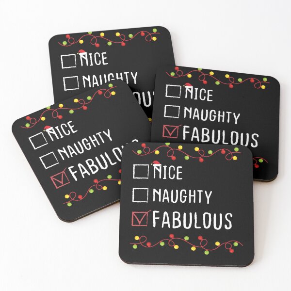 Item preview, Nice Naughty Fabulous Christmas List Xmas Santa Claus designed and sold by Be Cool (5.0) ⭐⭐⭐⭐⭐.
