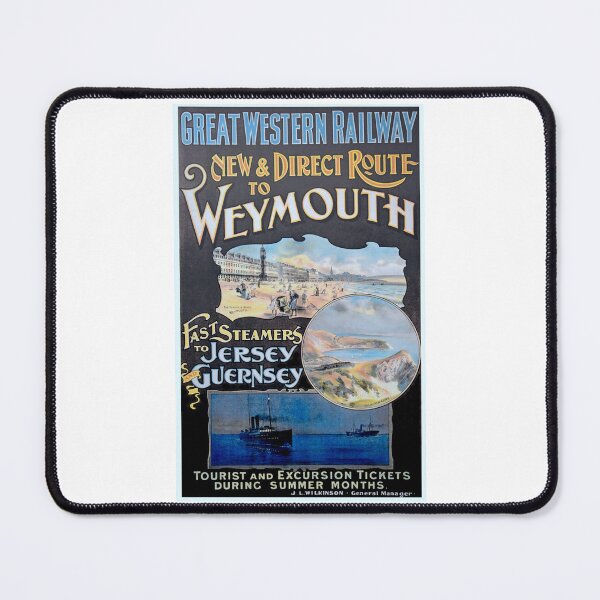 Item preview, Vintage Great Western Railway poster advertising travel to Weymouth designed and sold by Random Railways.