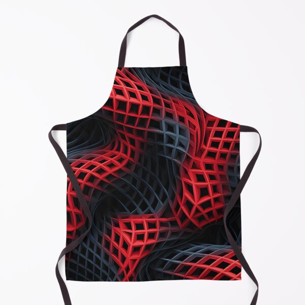 Item preview, Crimson Weave: Abstract Red Lattice on Black designed and sold by VectorPlace.